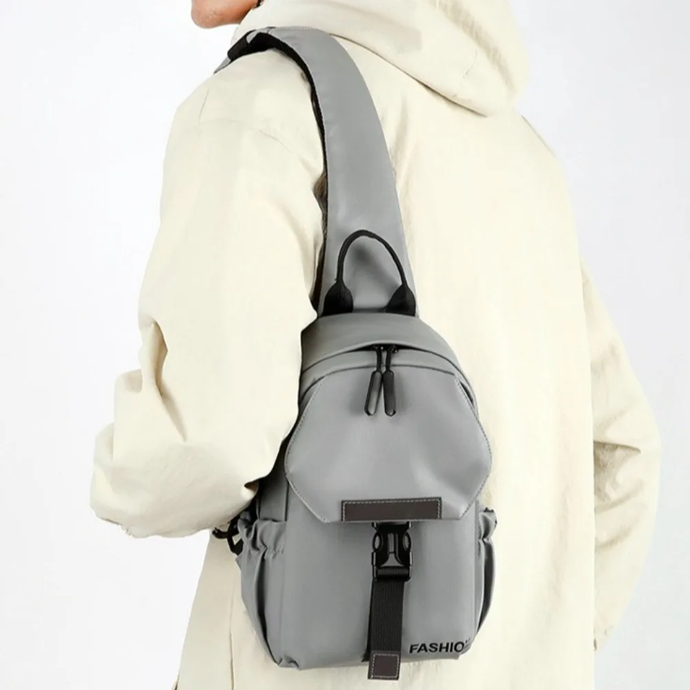 

Модная большая вместительная мужская нагрудная сумка с широким ремешком на молнии, нейлоновая сумка-мессенджер для хранения, рюкзак, сумка на плечо, мужская повседневная сумка