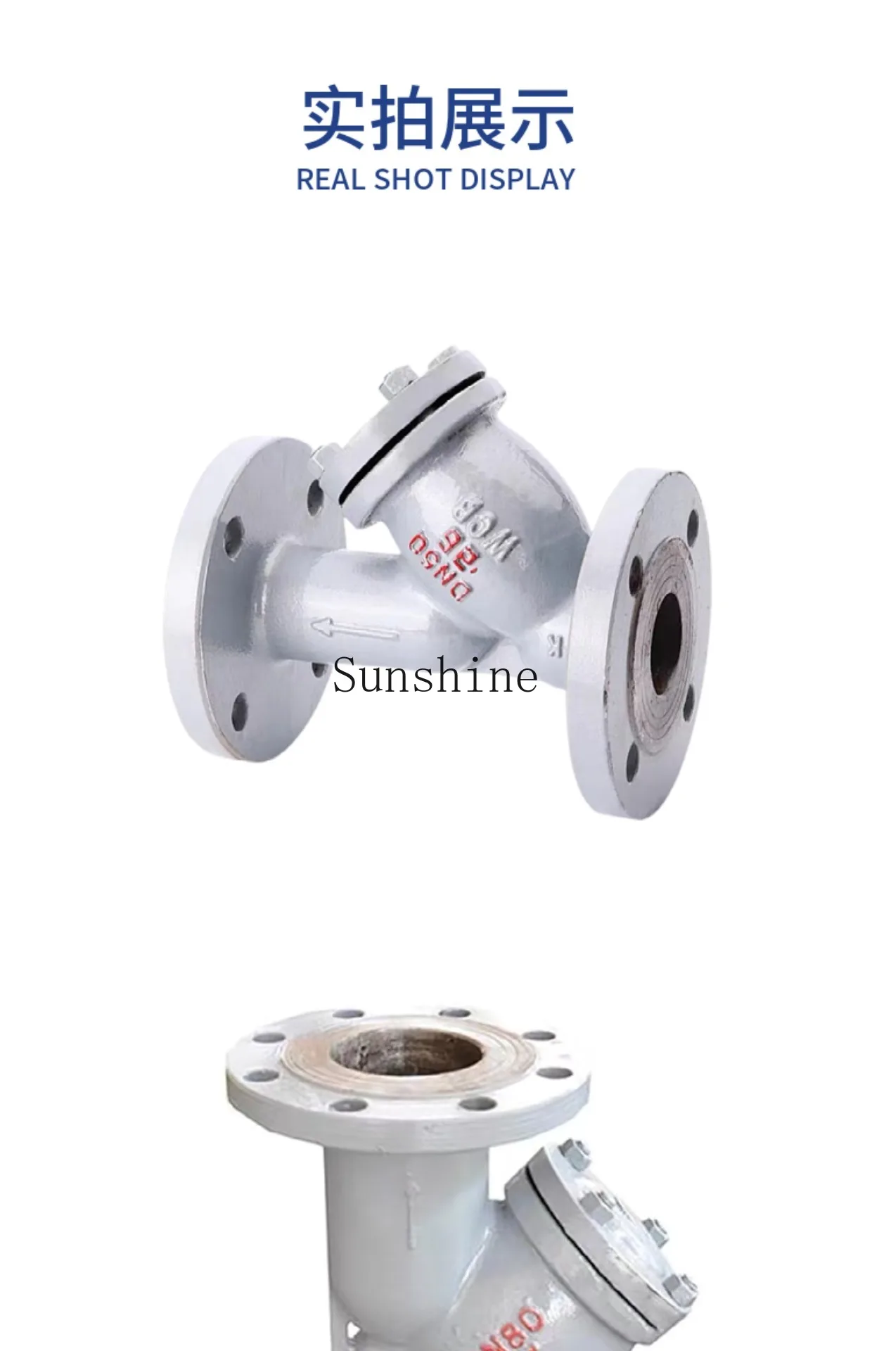 GL41H-16C شفة فولاذية مصبوبة/بخار/زيت نقل الحرارة Y-نوع فلتر DN25 32 40 50 80