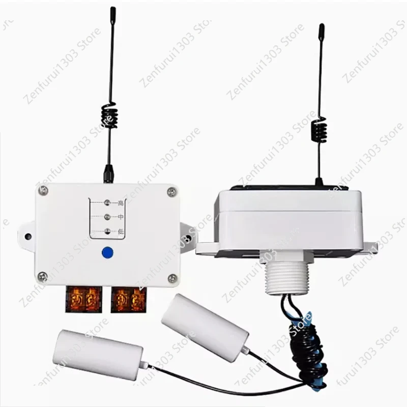 

Wireless Water Level Controller Remote Control Tower Pool Water Pump Float Ball Automatic Pumping Switch
