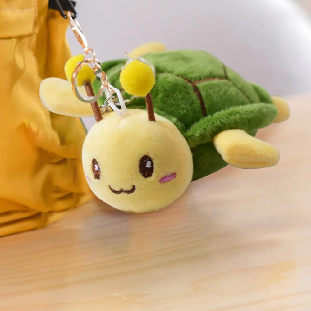 

Cute Keychain Adorable Plush Turtle Bee Keychain Cartoon Stuffed Toy Backpack Pendant Birthday Gift Ornament Turtle Bee Keychain