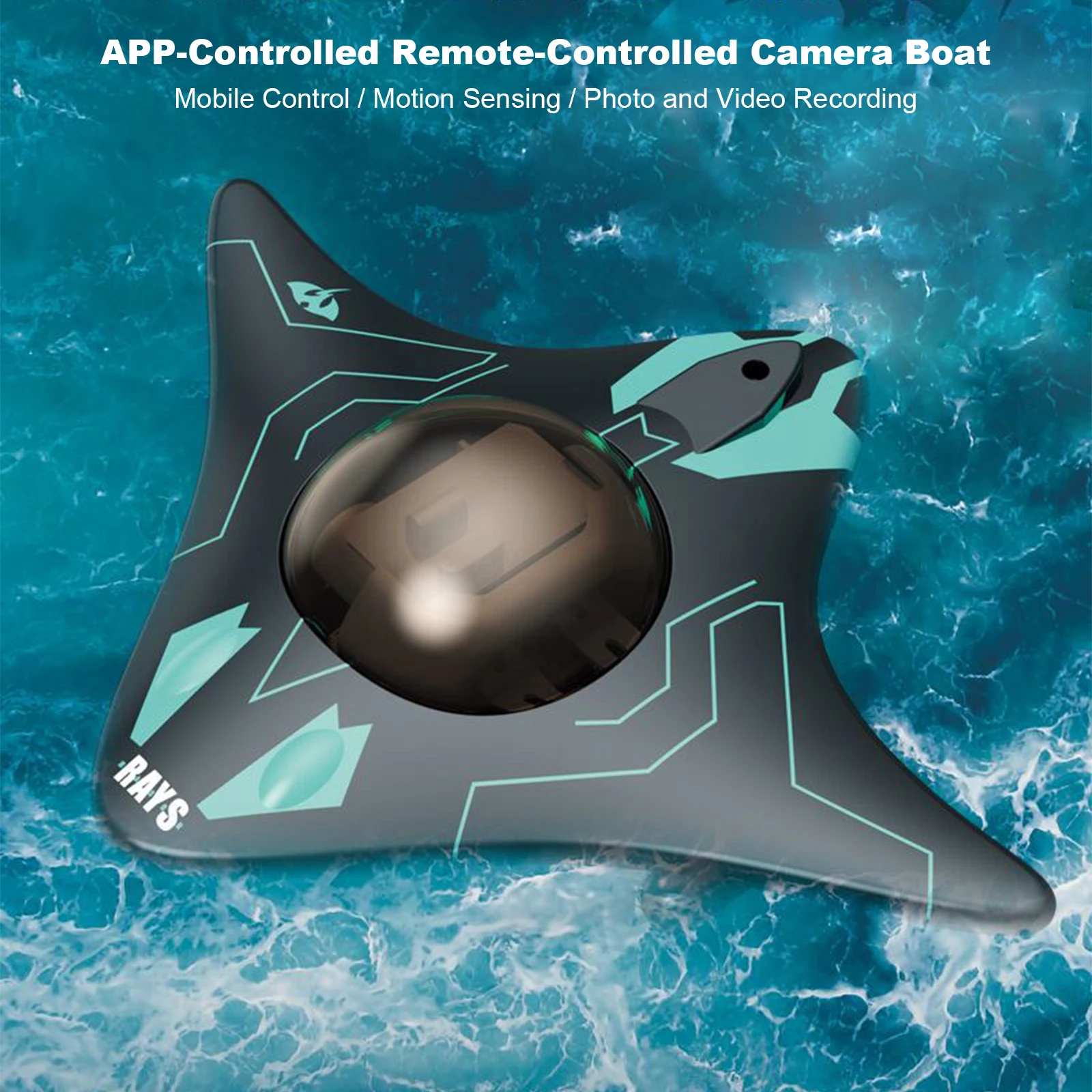 Drone Camera Waterproof - Bateau télécommandé avec caméra, drone sous-marin