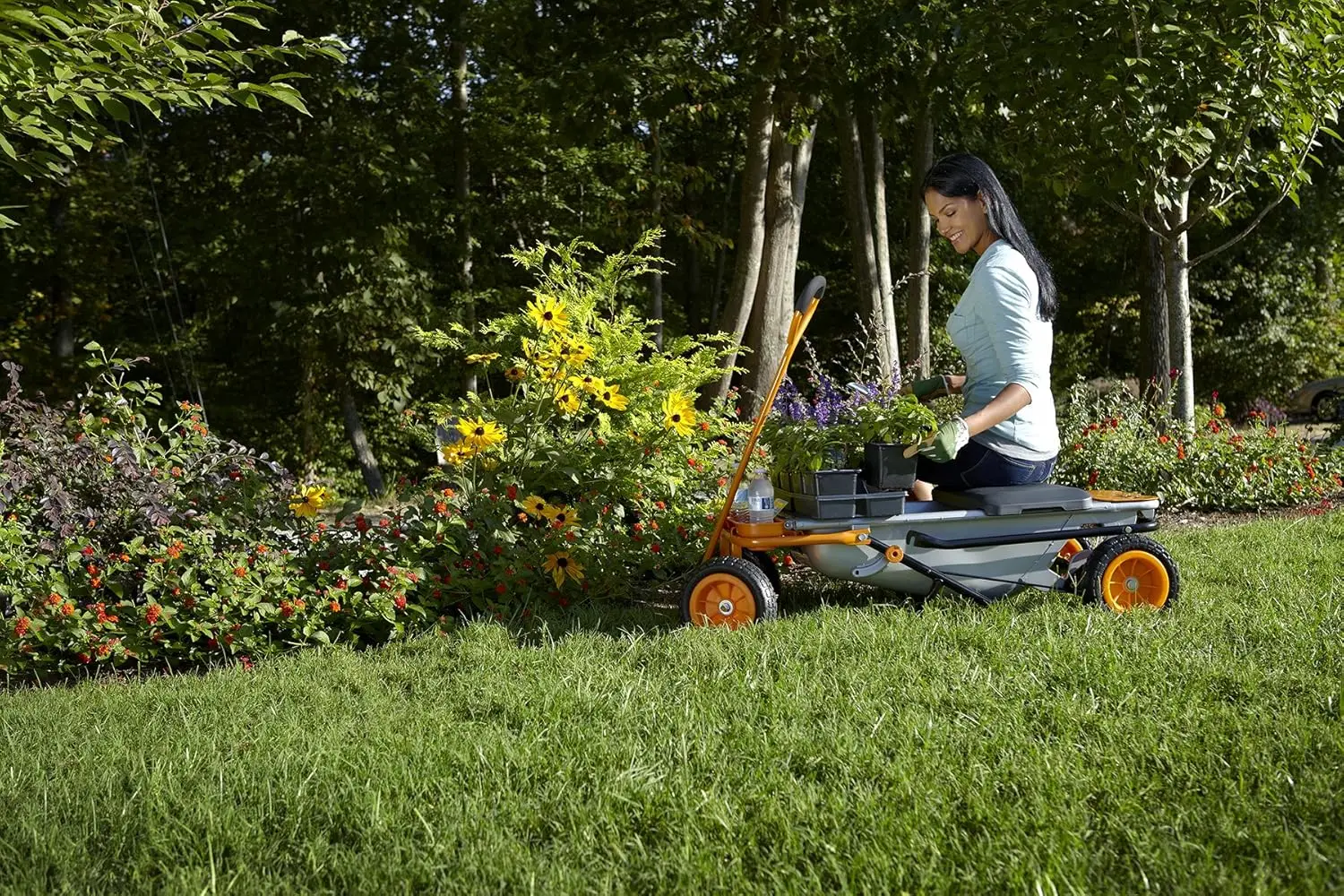 Aerocart 8-in-1 Wheelbarrow / Yard Cart / Dolly + Attachable Wagon Kit