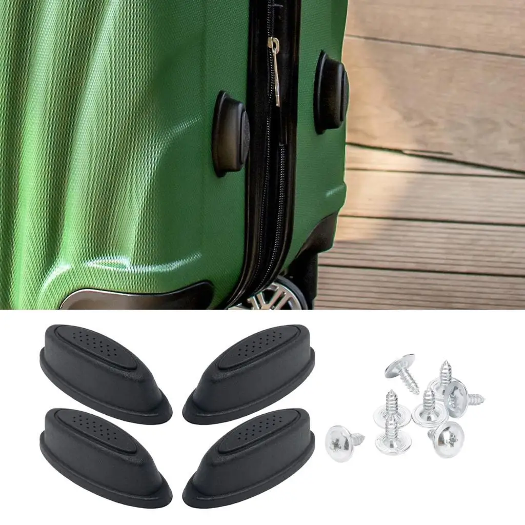 Luggage Bottom Side Stand Feet Suitcase Feet Pad Premium Replacement Stud Foot Pad Luggage Bottom Stud Stand for All Suitcase