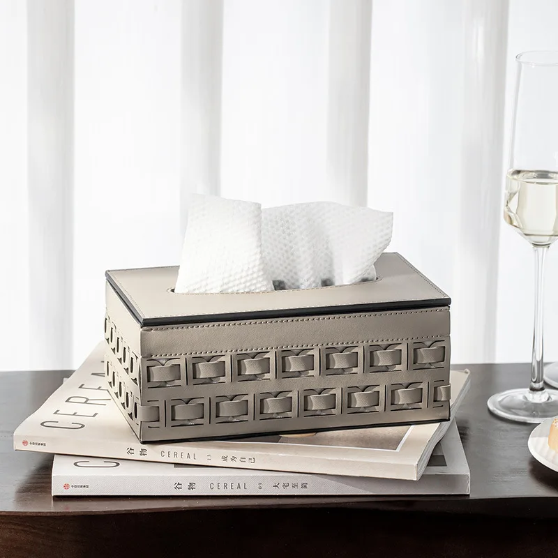 

tissue box living room desktop home creative simple pumping paper box light luxury high-end napkin paper box ins style