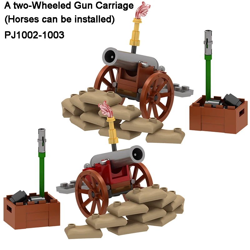 New Ww2 Figures Armas Accessories Cannon Trench Organ Gun Models Kids Building Blocks Toys Friends Gift For Boys Girls Juguetes