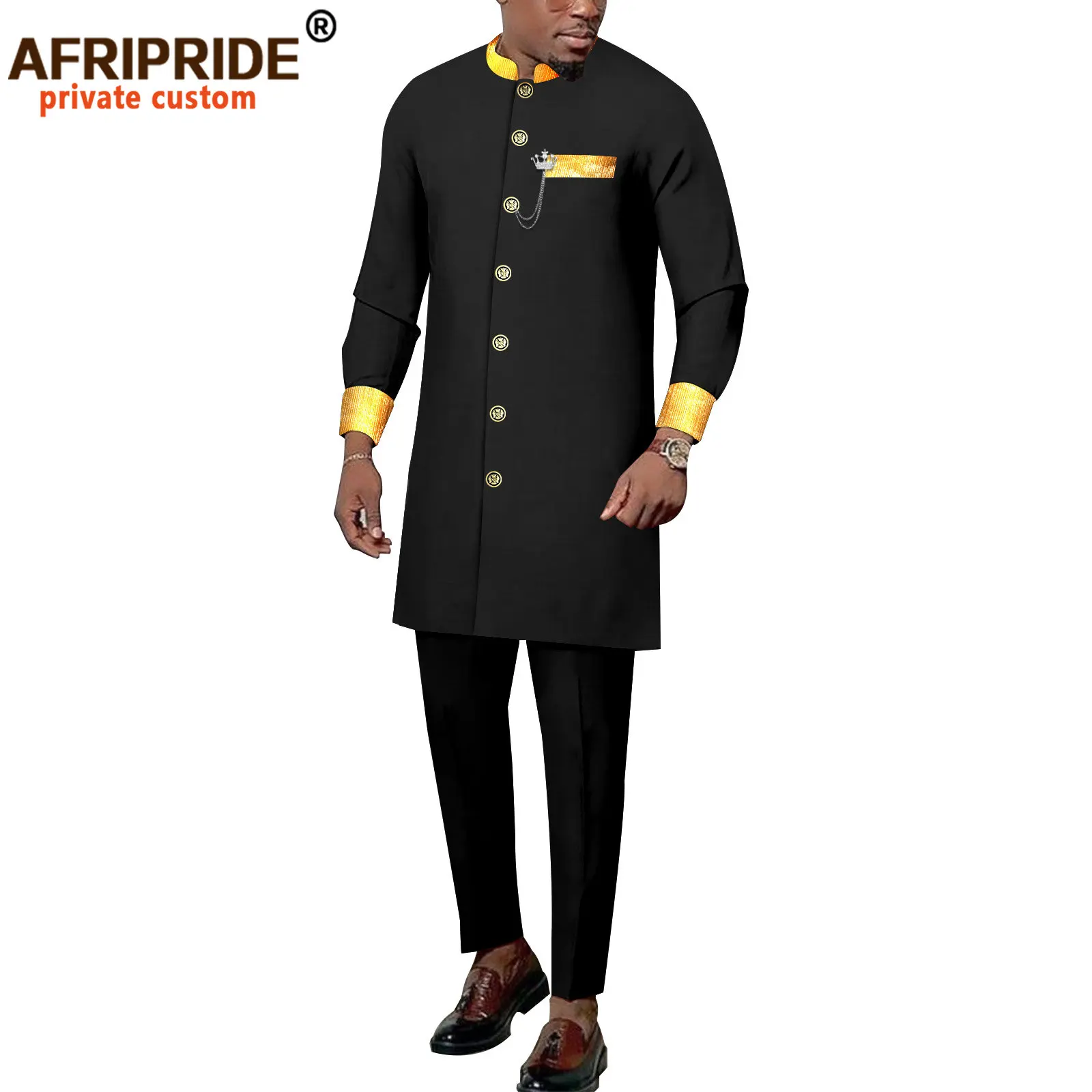 African Suits for Men Dashiki Jacket and Pants Set 3 Piece Outfit Men Clothes Streetwear African Clothing Formal Attire A2216157