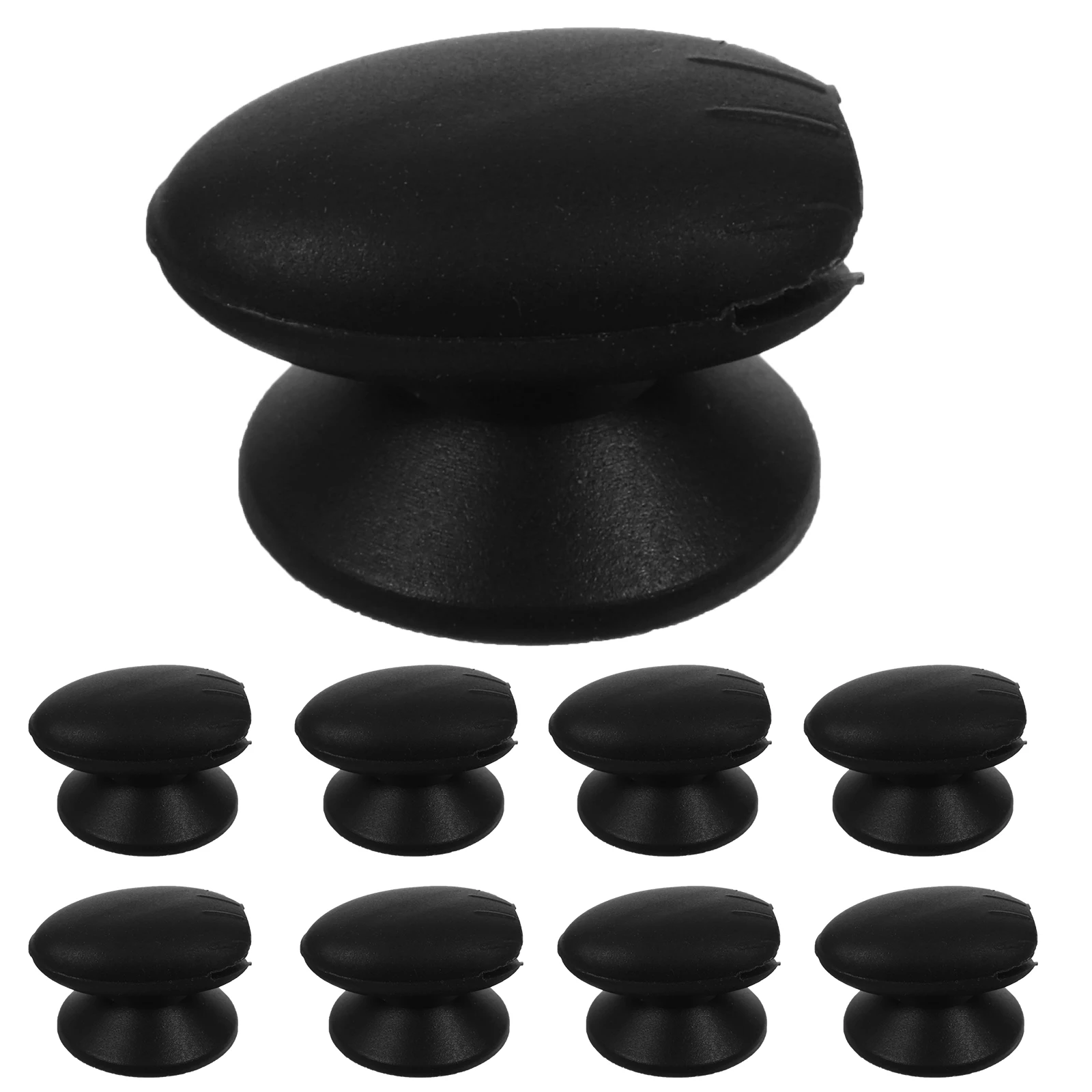 Couvercle anti-poussière pour brosse à lèvres, 9 pièces, protection domestique en Silicone, noir, Compact, anti-poussière, réutilisable, facile à nettoyer, outils de maquillage