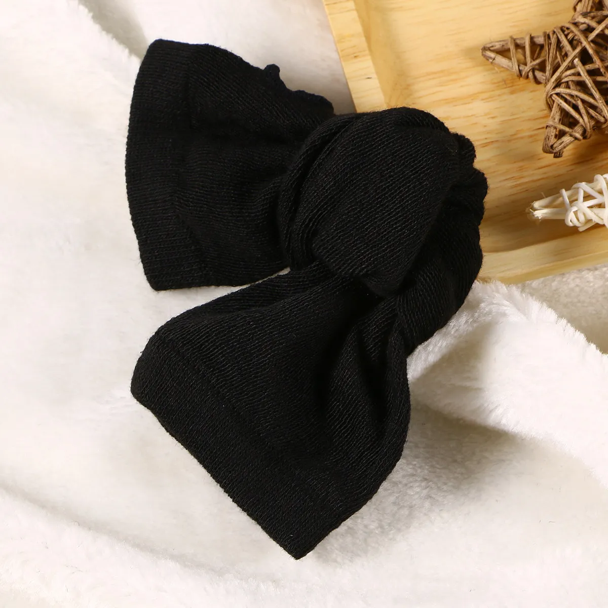 Black Knitted Winter Half Finger Gloves Arm Sleeve Fingerless Long Warm Gloves Thumb Hole Soft Comfortable Breathable