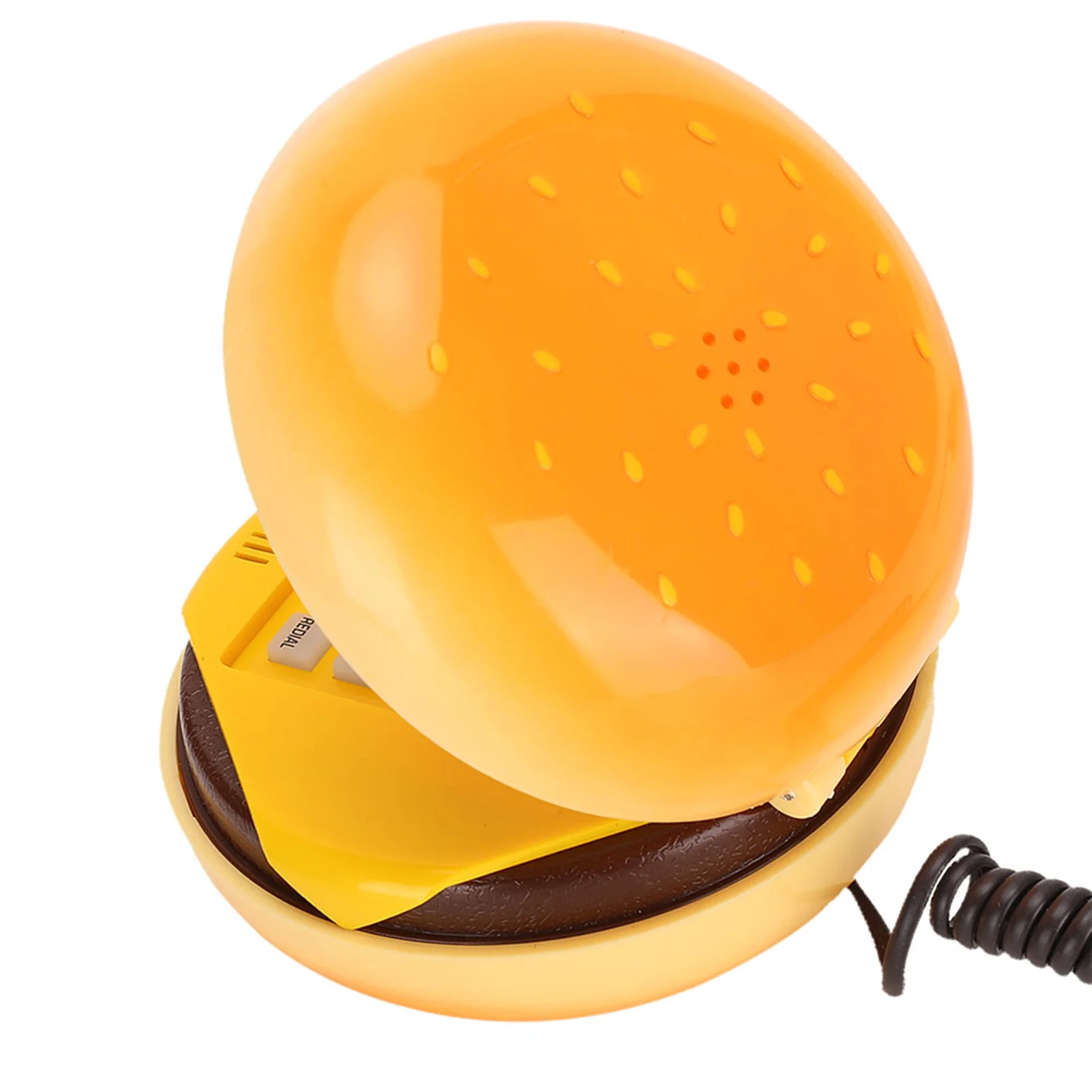 Landline Phone Novelty Emulational Hamburger Telephone Desktop Corded Fixed Phone for Home Hotel Office mini phone