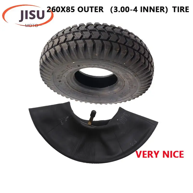 260x85 Tire and Inner Tube 3.00-4 Suitable for electric scooters ATV and Go Kart Tire and Tube  Tire Good Quality