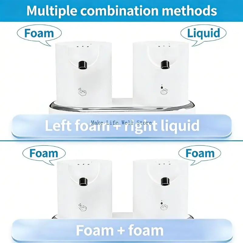  Rechargeable Automatic Lathering Soap Dispenser 190mm Height Strong Structure