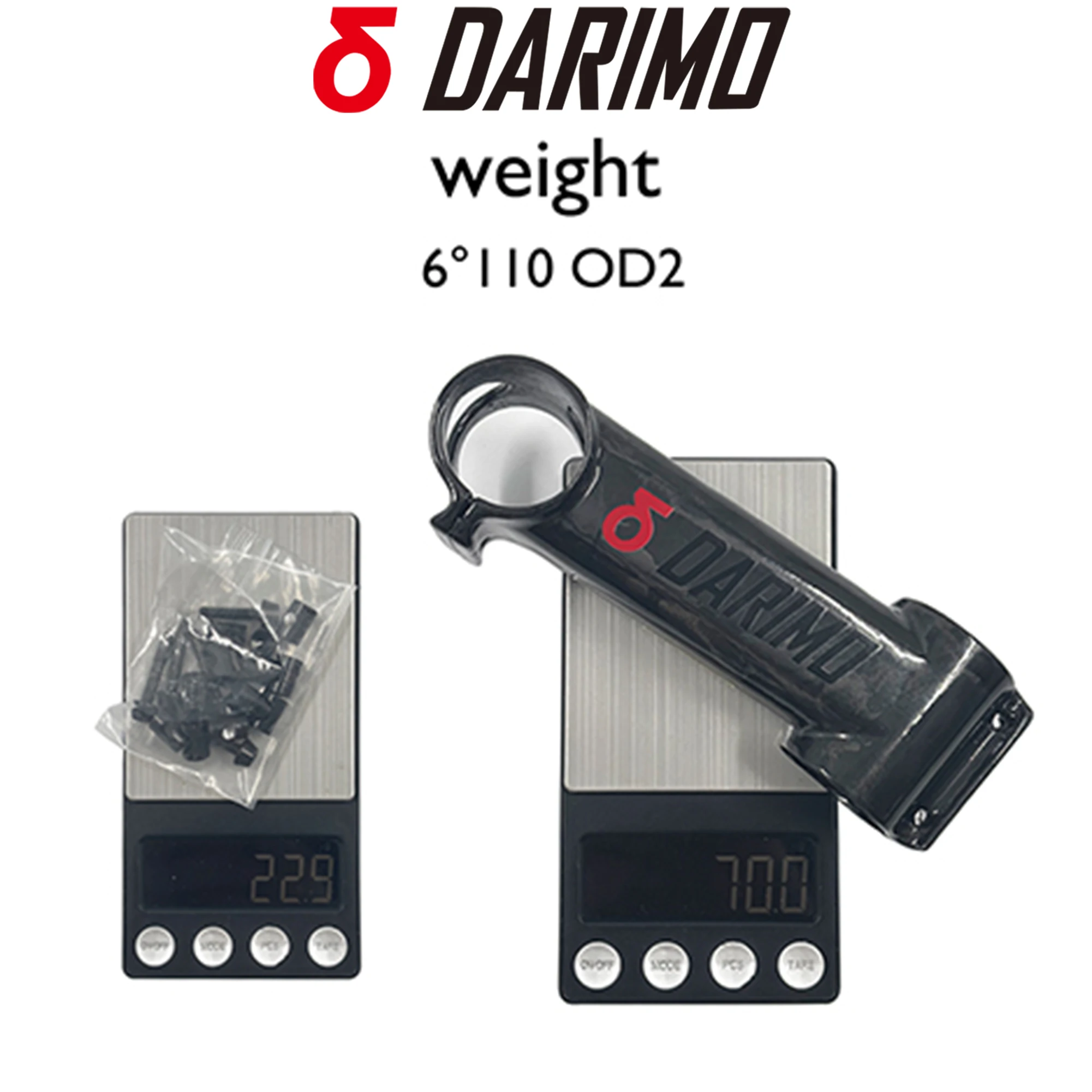 DARIMO IX2 Carbon Bike Stem 31.8mm 6°/-17°