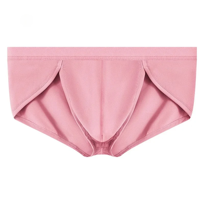 

Men's Green Ice Silk Triangle Briefs Breathable Mesh Perforated Underwear Ultra-Thin Cool Stylish Sexy for Modern Men Underpants