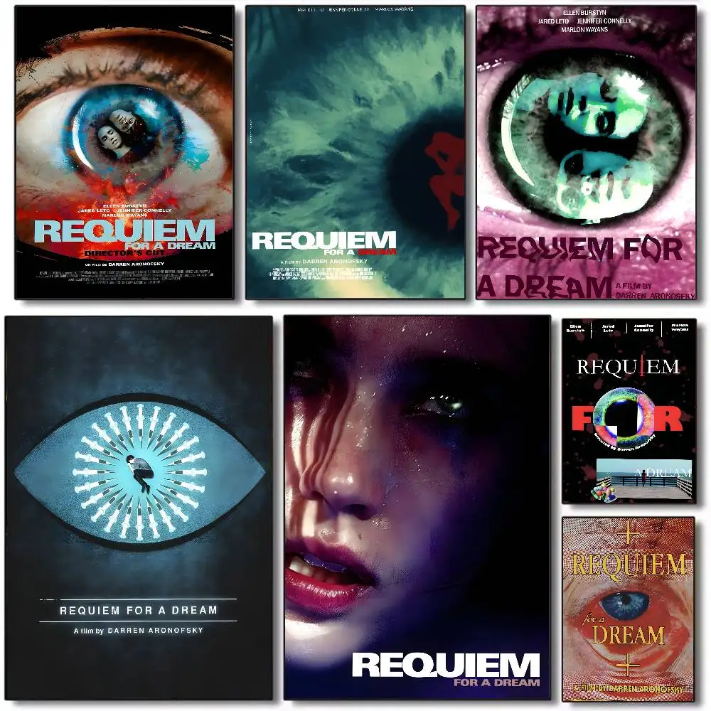 Requiem for a Dream Poster Art canvas HD aesthetic Printing Paper Wall Art for Living Room Bar fashion Home Decor