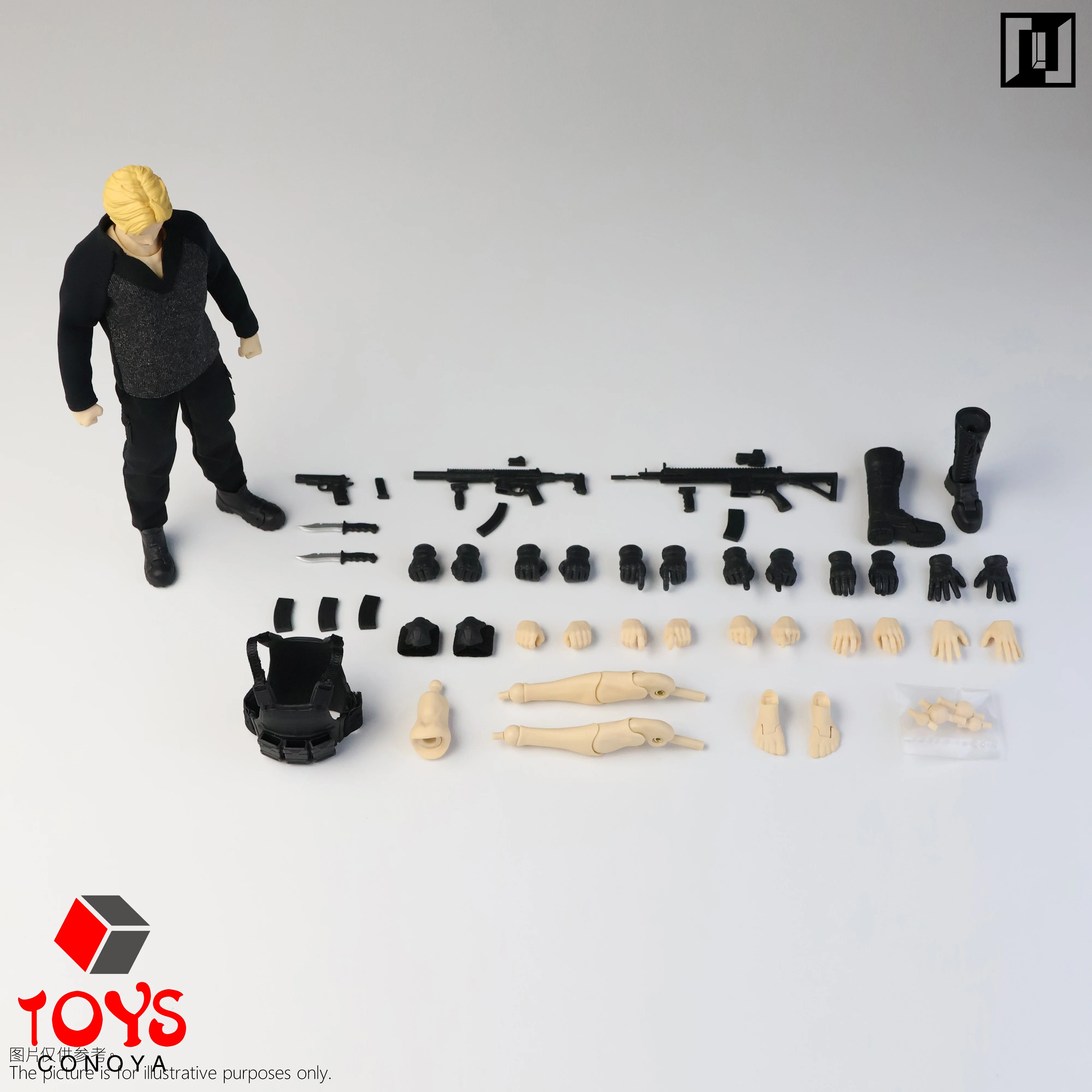 Mirrfig MF002 MF003 1/12 Scale Lean Male Body Deluxe Edition 16.5