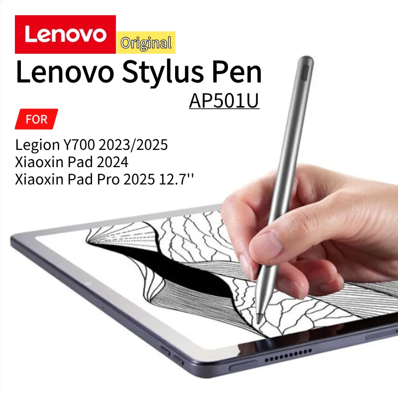 

Оригинальный стилус Lenovo для планшета Legion Y700 2023/2025, Xiaoxin Pad 2024, TypeC, зарядка, магнитные ручки для рисования, защита ладони