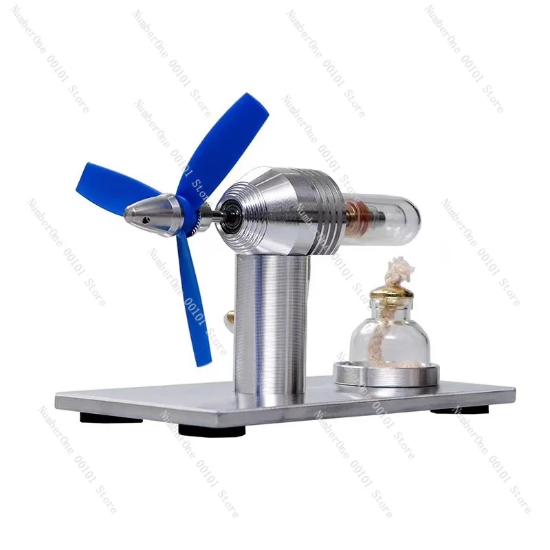 Engine physics experiment popular science production invention toy model fan blade color random hair