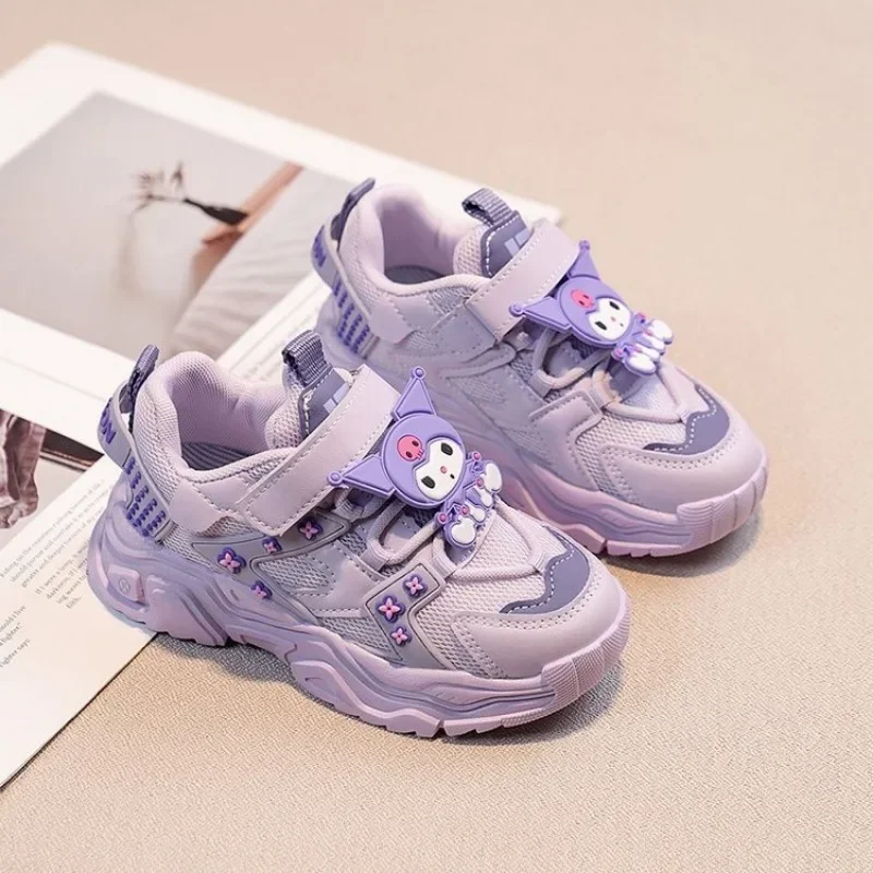 Girly Heart Kawaii Sanrio Anime Breathable Casual Shoes Spring Cute Cartoon Ins Fashion Children Sports Sneakers Gifts Toys
