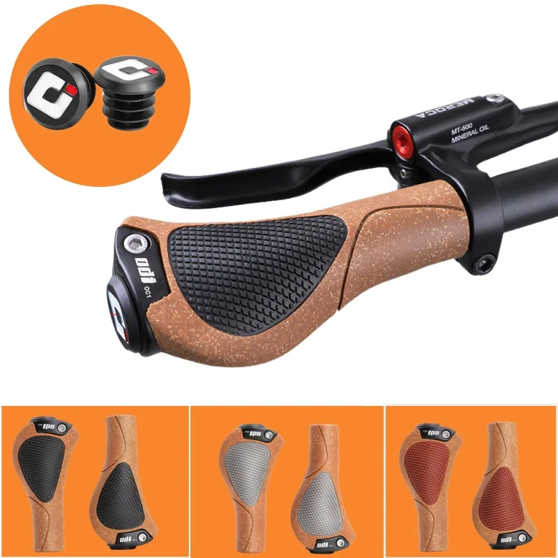 

Rubber Retro Bicycle Handle Grip Ergonomic 22mm Brown Black Grey Lock on Racing Bike Handlebar Grip for Mtb Bicycle Grip Plug