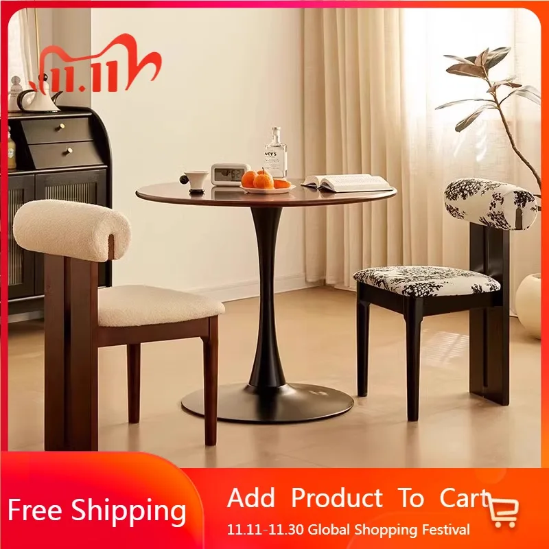 Vintage-Esszimmerstühle aus Holz mit Party-Akzent, ergonomische Esszimmerstühle, Designer-Lounge, einzigartige tragbare Silla-Wohnmöbel