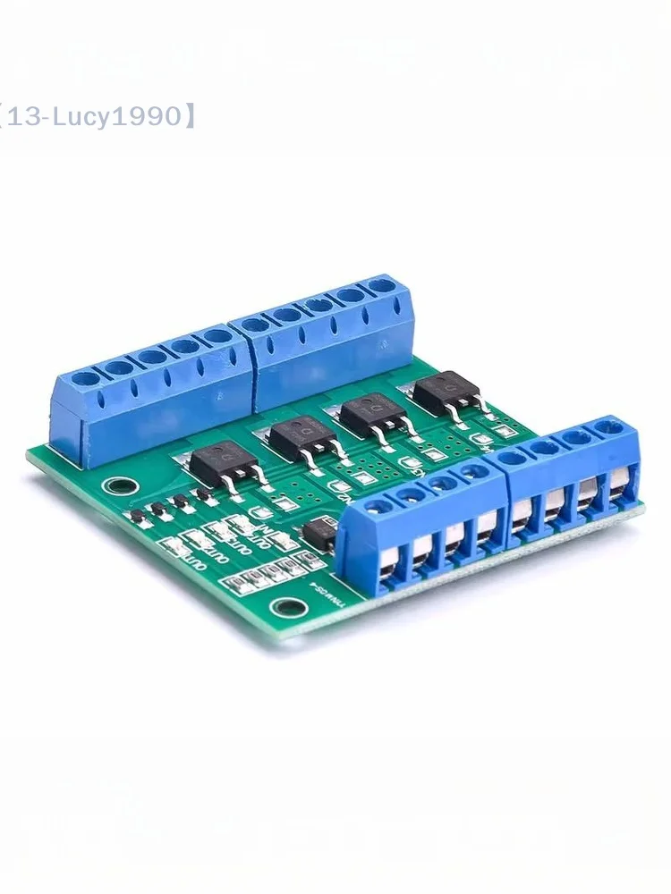 【CCA13】1Pcs Optocoupler Isolated Driver Board For LED Lighting & DC Motor Control 4-Channel PWM MOSFET Switch Controller