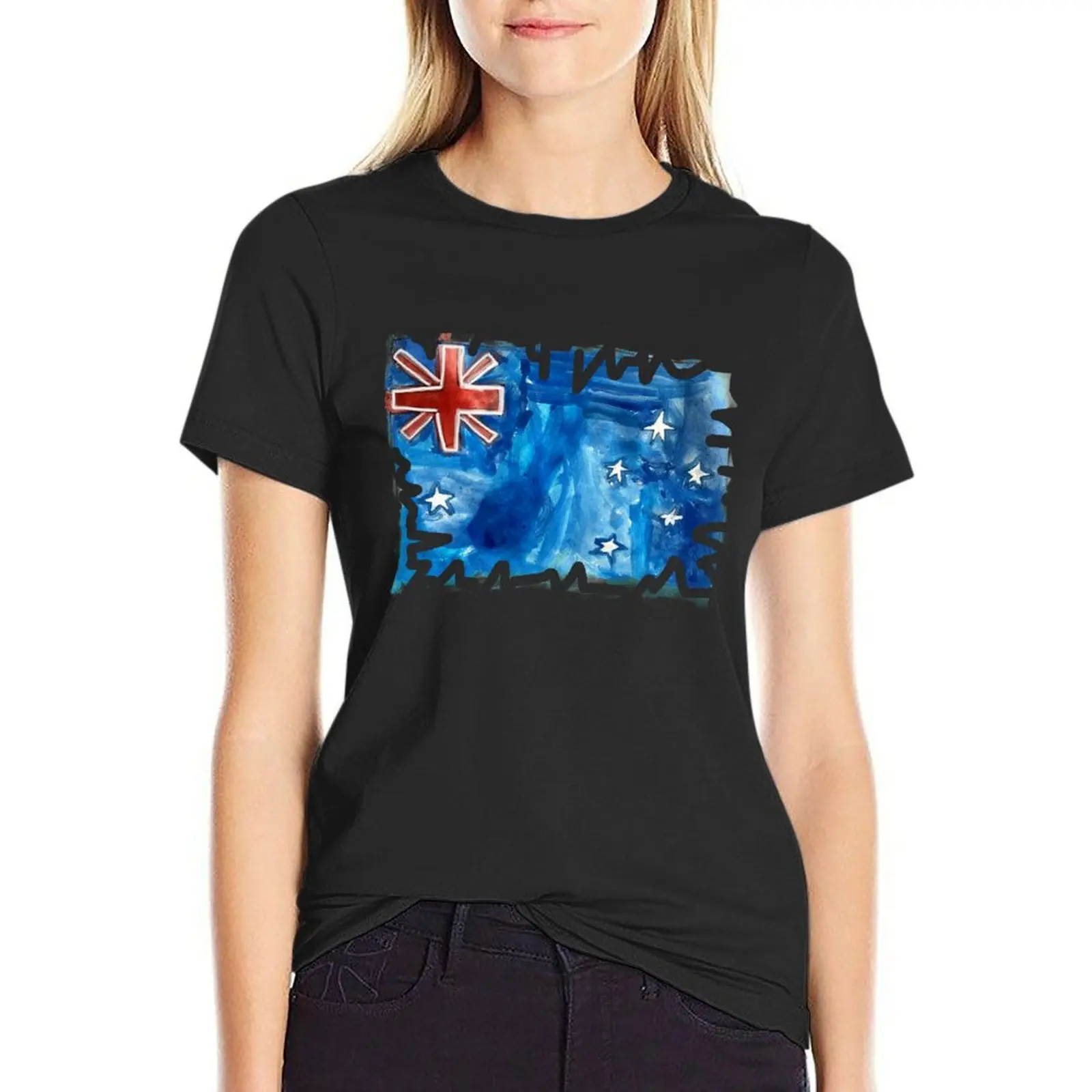 

australia T-Shirt korean fashion plain plus sizes aesthetic clothes tshirts for Women