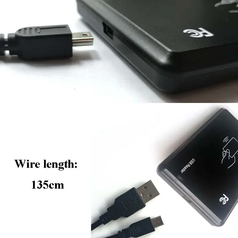 125Khz Em4100 Tk4100 Rfid Sleutel Duplicator Rfid Lezer Schrijver Nfc Lezer Rfid Duplicator Met Usb Alleen Lezen, Ondersteuning Windows Linux