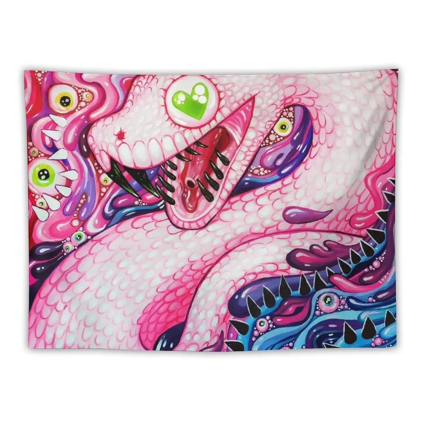 Glittersnake - Acrylic Painting Tapestry Room Decor Cute Home Decor Accessories Carpet Wall Tapestry