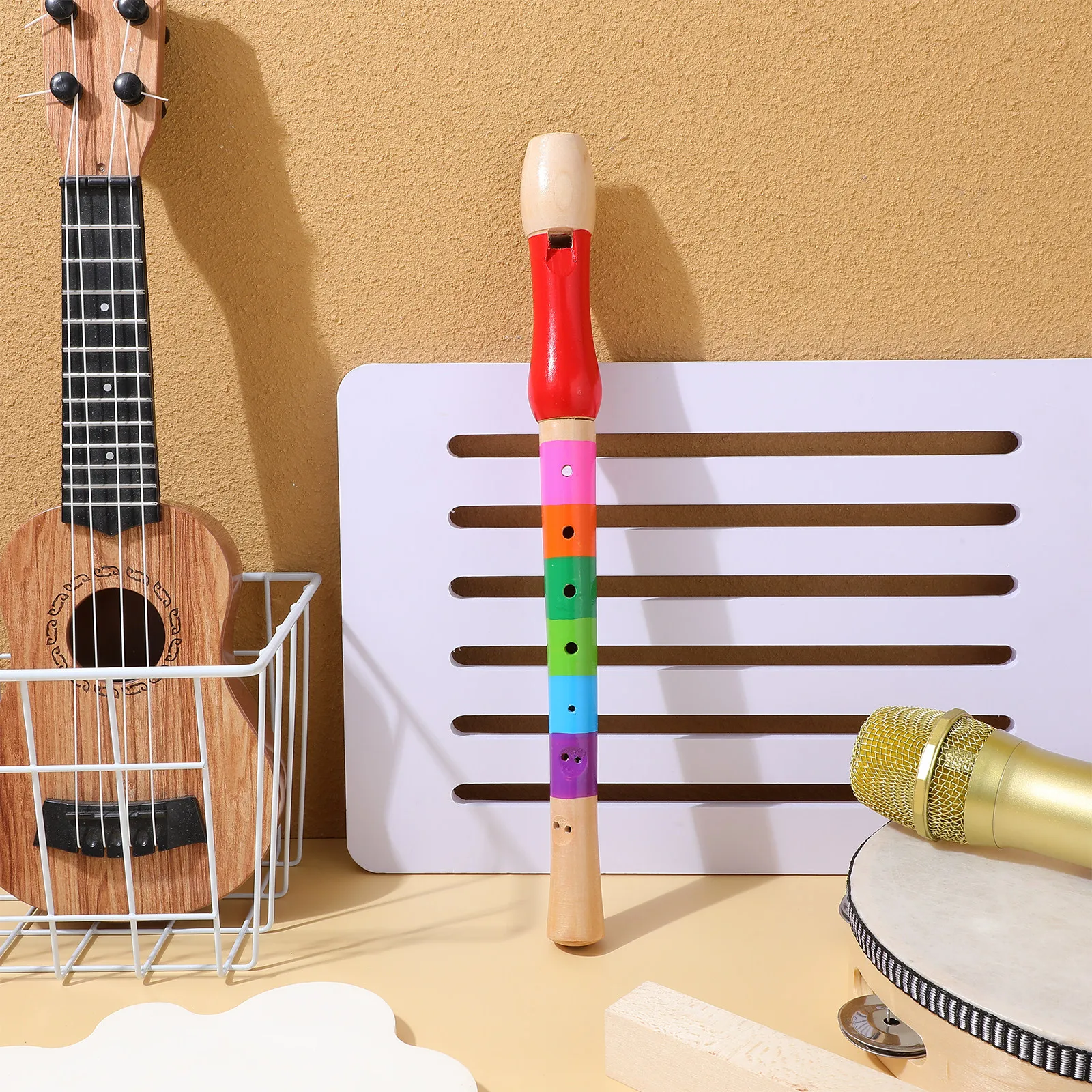 Musical Instrument Recorder - 8 Delikli Ahşap Soprano Rekorflüt Müzik