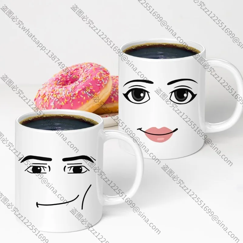 Geeignet für menschliche Gesichtsausdrücke: Kreative Keramik-Frühstücks-Kaffee-Milch-Tasse