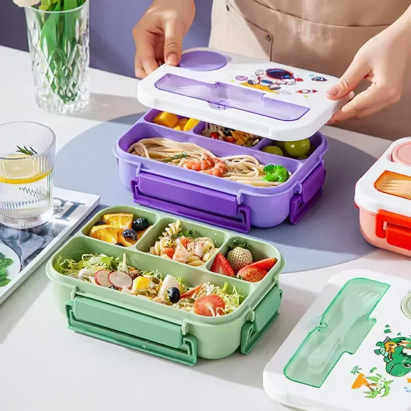 1300ML Bento Lunch Box for Kids Girls Cute Dinosaur Bento Box Sandwich Snack Fruit Box Food Storage Container Microwave Oven