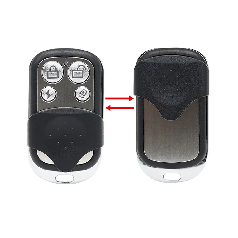 Clone de cópia universal, alarme de segurança com 4 botões, controle remoto de garagem, controle de obturador, código de cópia, frequência 433