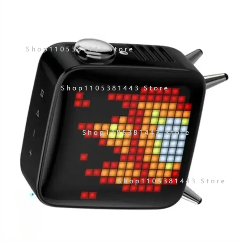 Max Pixel Smart Clock Speaker - Wireless Bluetooth Audio with Real-Time Weather & Mobile App Control