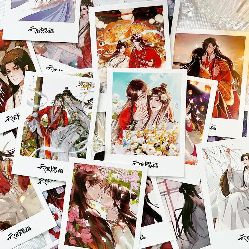 

Anime Heaven Official's Blessing Hua Cheng Xie Lian Cosplay Cartoon Small Card Exquisite Postcard Ornaments Birthday Xmas Gift