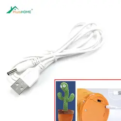 Cable de alimentación USB para juguetes de Cactus bailando, Cable de carga de repuesto, Cable de carga Micro Usb