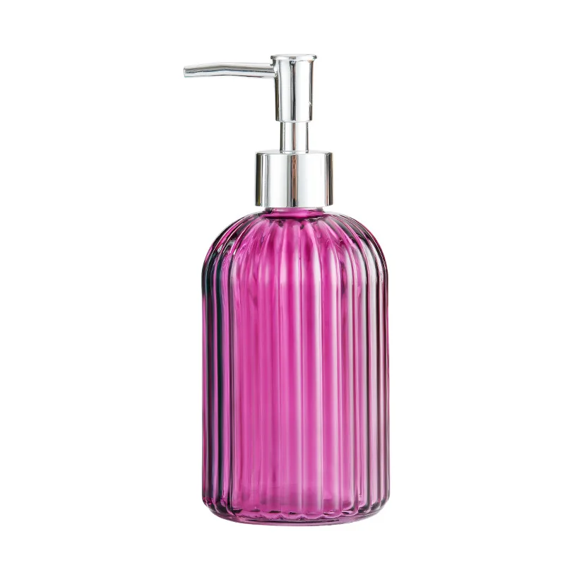 Color Clear Soap Dispenser Bottle Refillable Liquid Hand Soap Shampoo Dispenser for Bathroom Kitchen