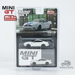 MINI GT Mijo Exclusives 1:64 FORD MUSTANG GT LB-WORKS White LHD Model Car