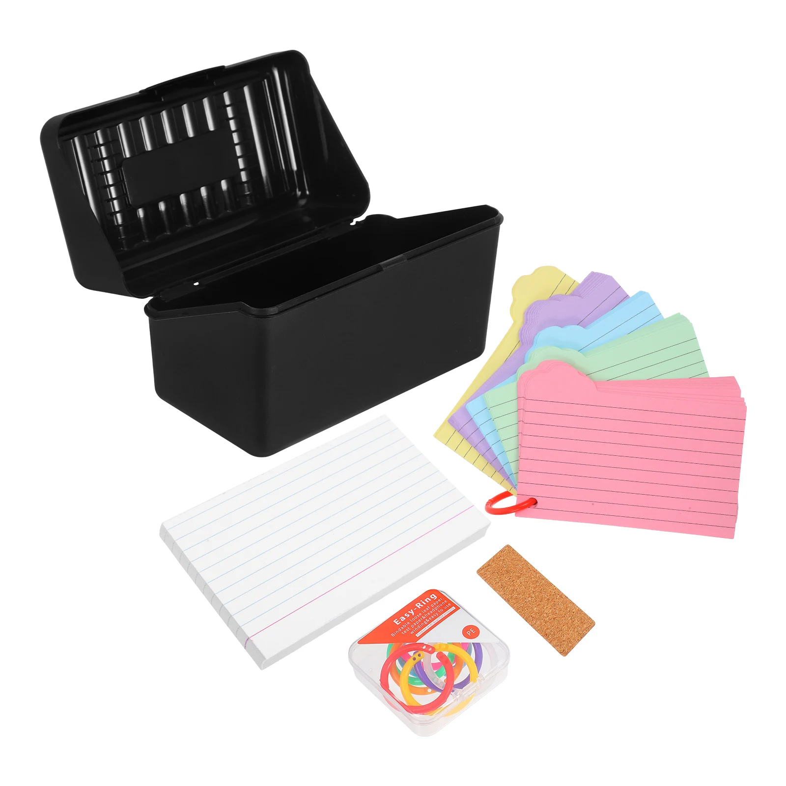 

Desktop Storage Box Card Case Index Organizer Dividers Convenient Cards Holder Business Supplies Holders Flash