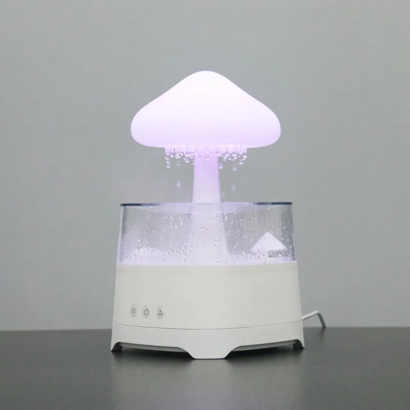 

Rain Humidifier Aroma Diffuser Essential Oil 3d Kids Night Light Portable White Noise Machine Baby Modern Home Decor