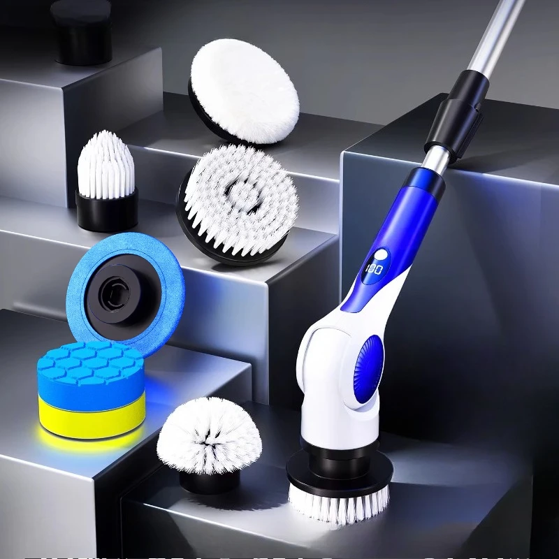 

Fish tank cleaner, long-handled lithium electric cleaning brush, glass cleaning without dead ends