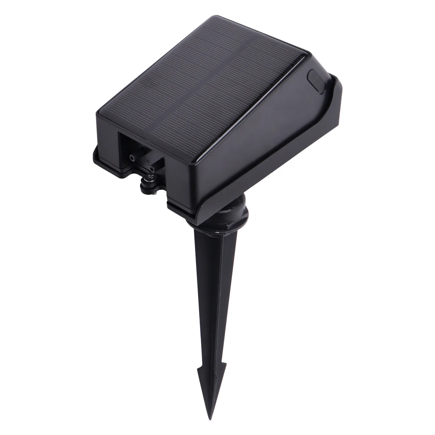 Solar multifunctional rechargeable waterers, ground-plugged solar drip irrigation systems, automatic timed waterers