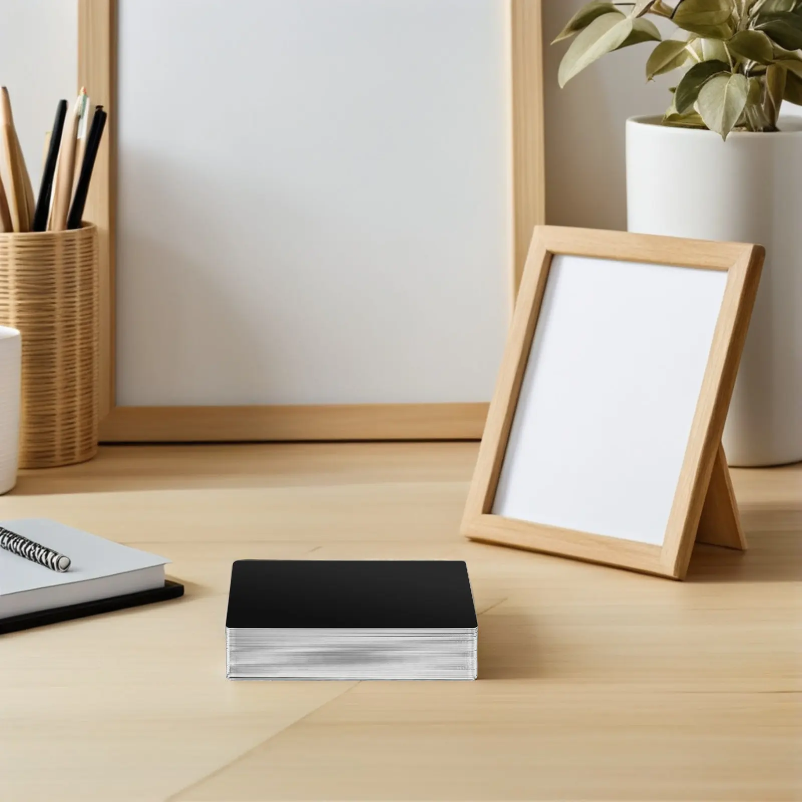 

200 шт. черных алюминиевых заготовок для лазерной гравировки, металлические калибровочные карты, прецизионные заготовки для визитных карточек, 3,39x2,13x0,18 дюйма