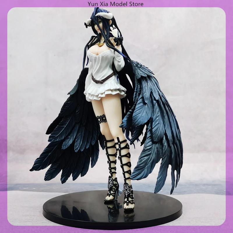 

27cm Overlord Albedo Standing Position Beautiful Girls Anime Figure Model Statue Boys Collection Desktop Decoration Ornament Toy