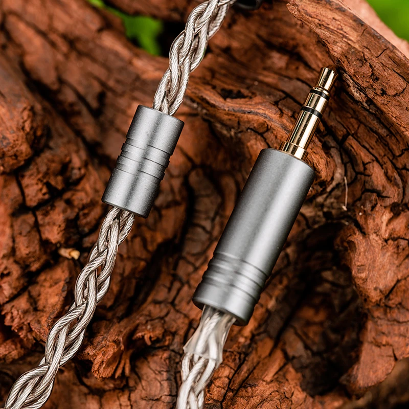 Imagem -04 - Destacável Sterling Silver Headphone Cabo Upgrade Cabo do Fone de Ouvido 5n Alta Pureza In-ear Monitor Audiophile Audio Connector