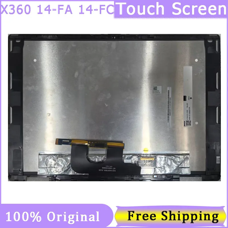 

14 Inch Touch Screen For HP Envy X360 2-in-1 14-FA0003 14-FA0002NA 14-FA 14-FC Display Assembly FHD Replacement With Frame