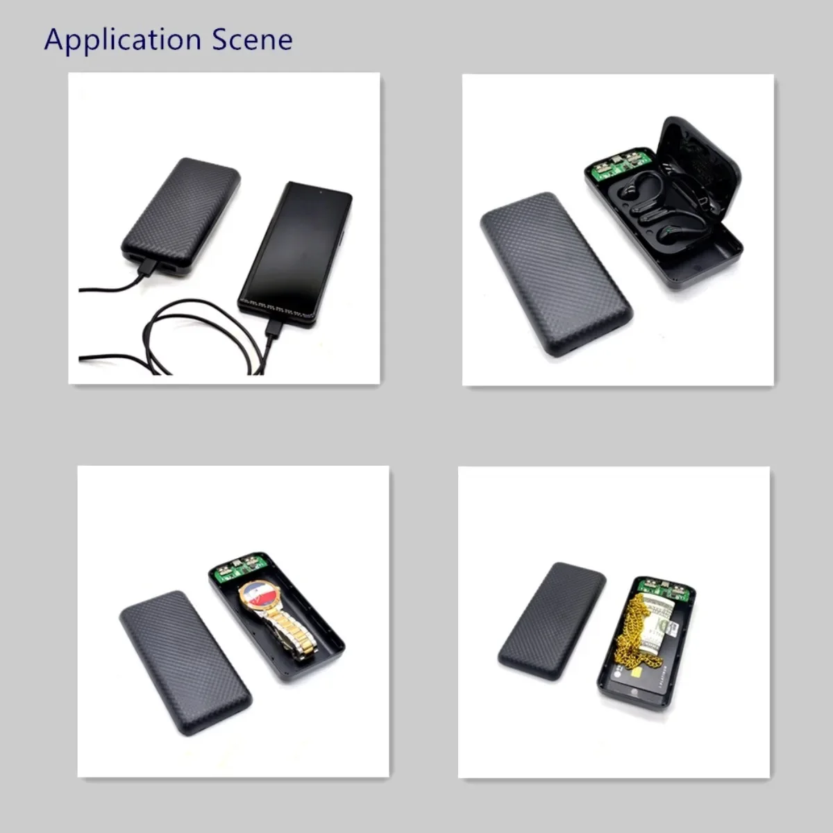 Large capacity creative storage box invisible mobile power supply appearance safe storage box, can hold smoke