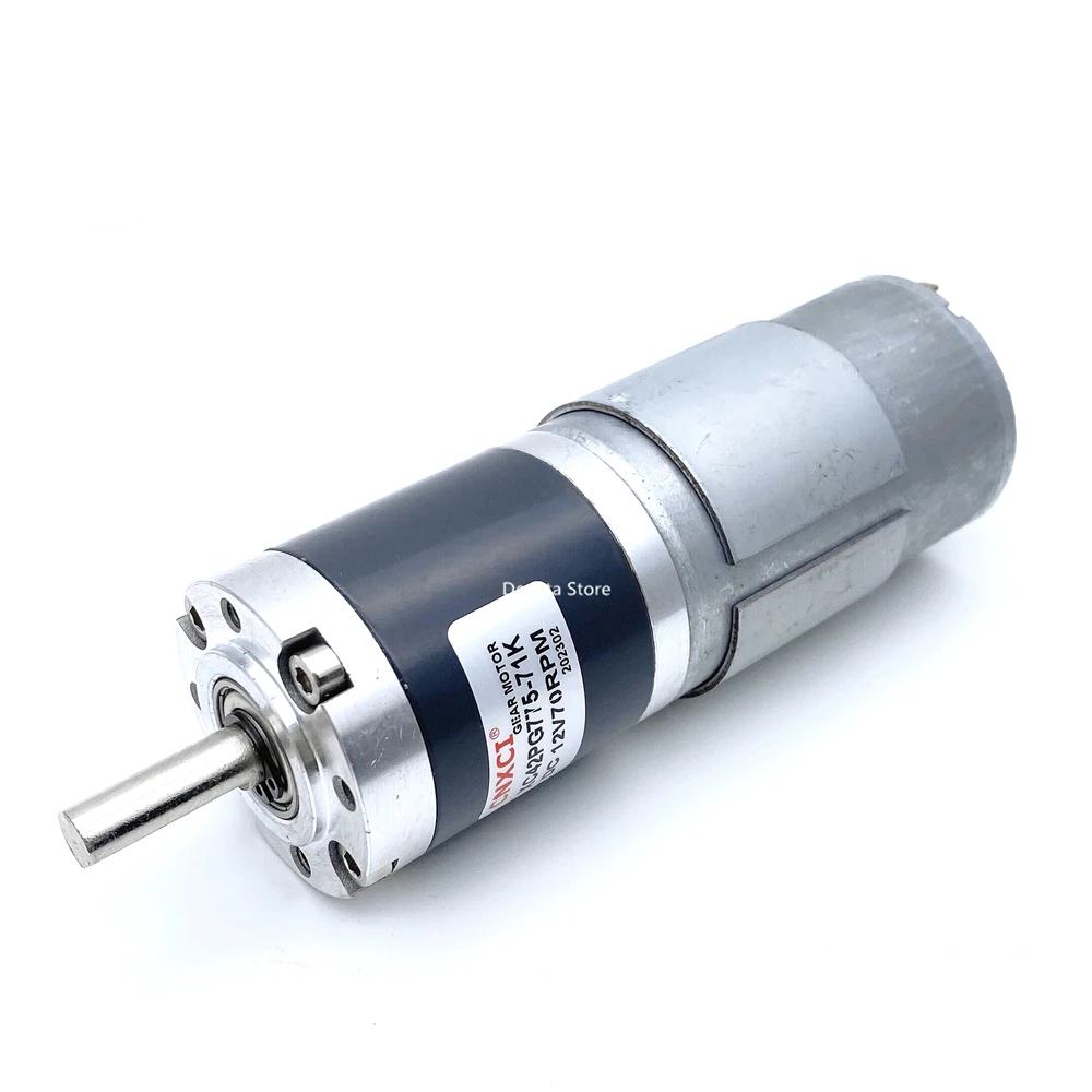 motor de engrenagem planetaria torque 42 mm 12v 24v escova baixa velocidade 775 mm motor de eixo 42pg775 61300rpm 01