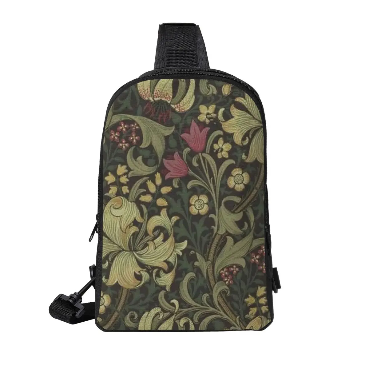 

William Morris Bullerswood Chest Bag Men Sling Crossbody Backpack Chest Bag Travel Hiking Daypack Shoulder Bag