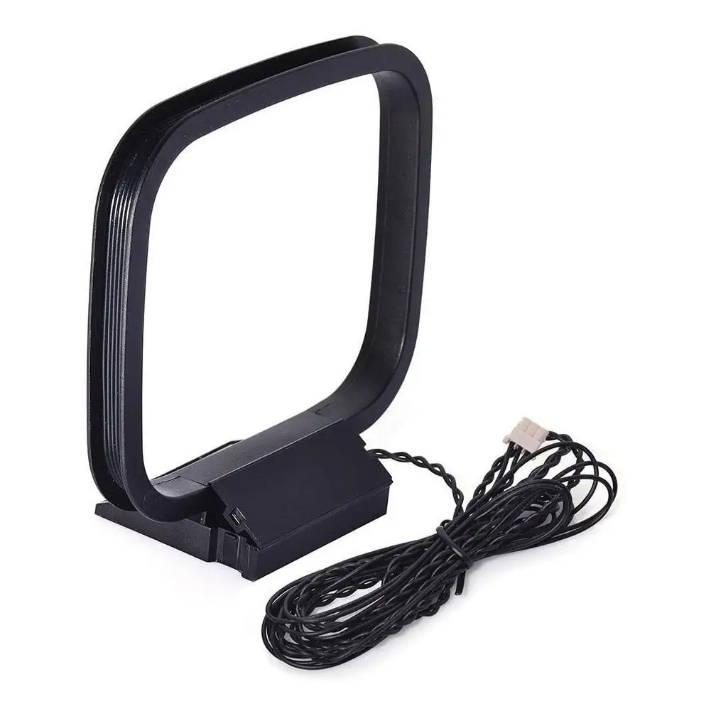 FM AM Loop Antenna for Receiver with 3-Pin Mini Connector for Sony Sharp Chaine Stereo AV Receiver Systems