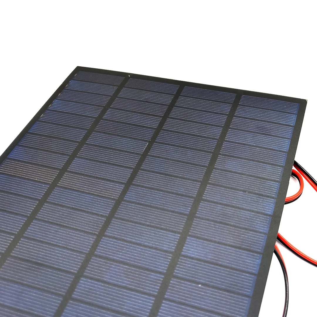 لوحة الايبوكسي الشمسية مع خطوط حمراء وسوداء الخلايا الضوئية لتقوم بها بنفسك الألواح الشمسية المخصصة 18 فولت 5 واط/12 فولت 4.2 واط/5 فولت 150MA